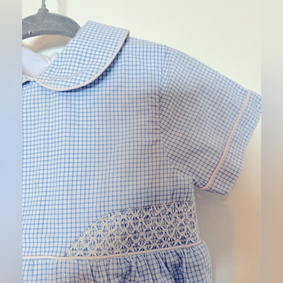 TBBC Windowpane plaid bubble. Size 6-12 months. - Picture 2 of 3